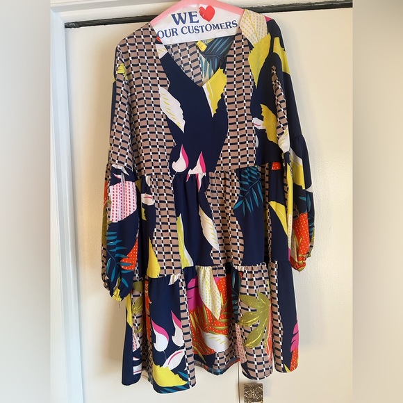 Colorful Patterned Dress - Picture 2 of 5